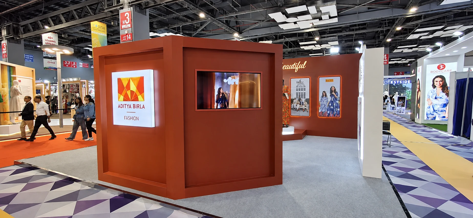 Pavilion exterior with Aditya Birla Fashion signage and Making India Beautiful wall