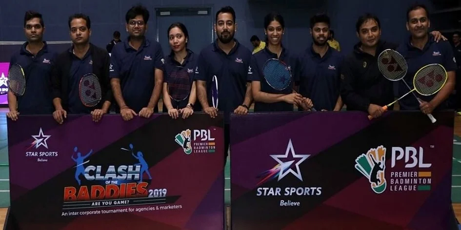 Clash of the Baddies 2019 team behind Star Sports and PBL branded boards