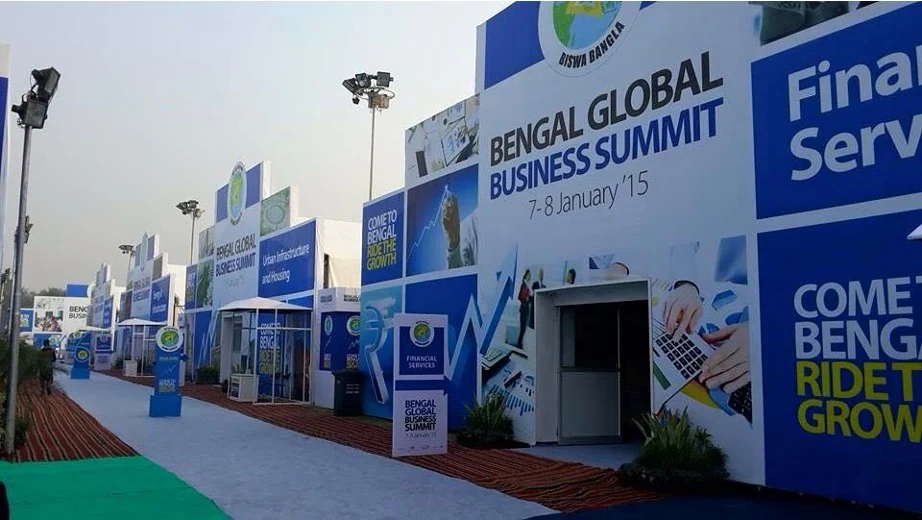 Pavilion lane at the Bengal Global Business Summit 2015 venue