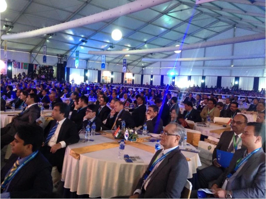 International business delegates at the Bengal Global Business Summit 2015