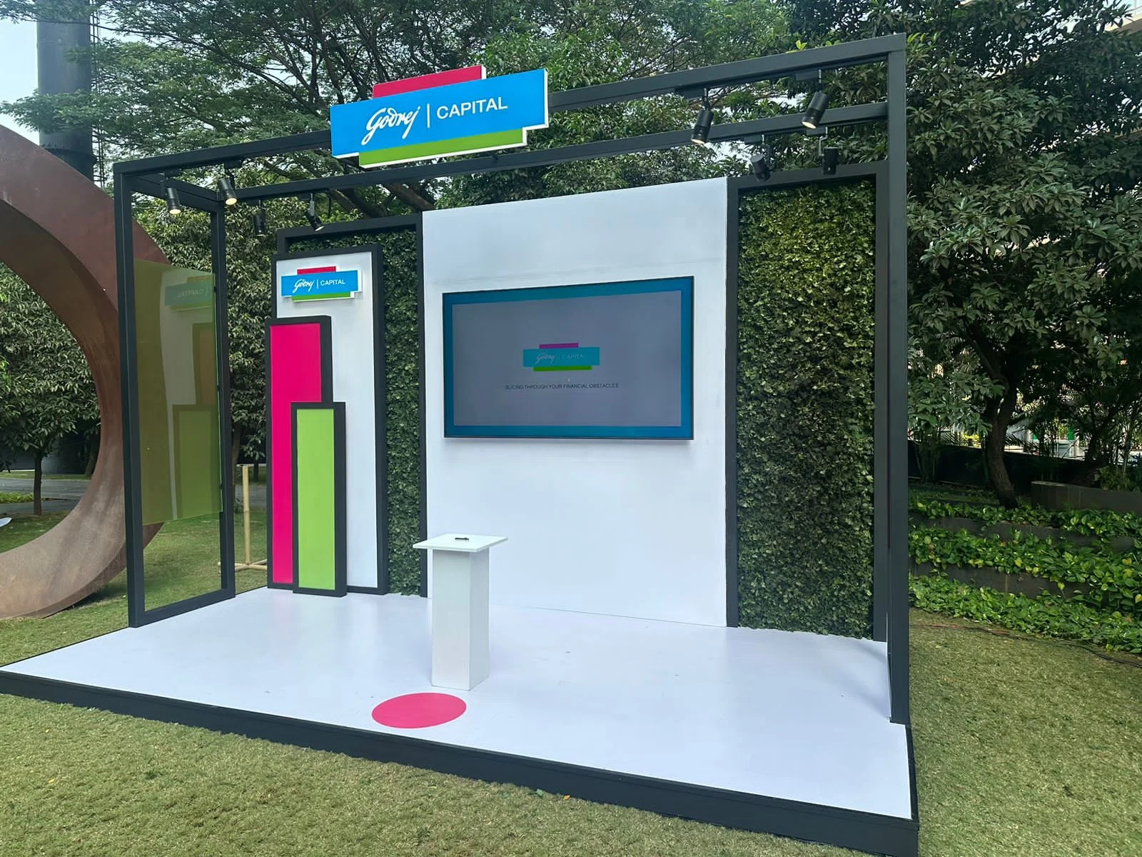 Godrej Capital interactive brand experience booth at L'Affaire