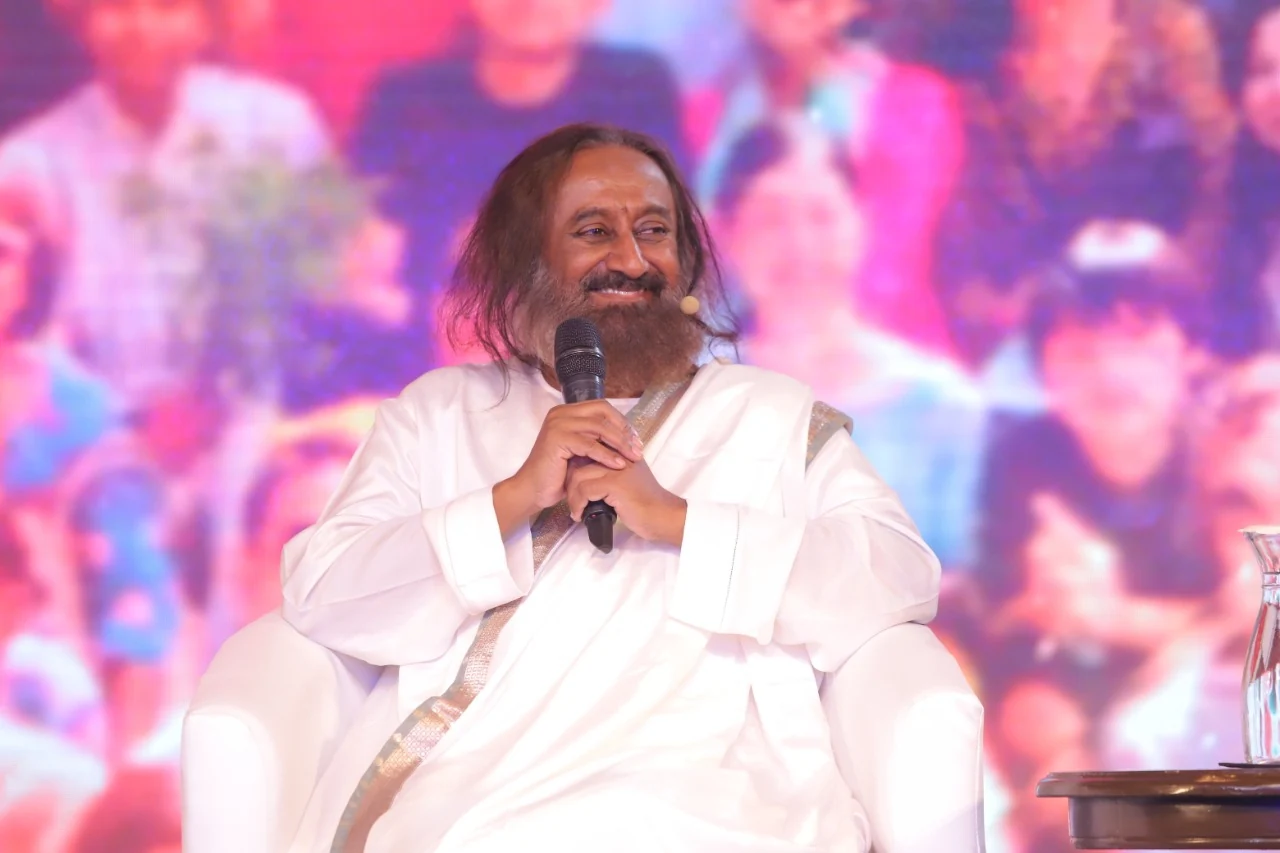 Sri Sri Ravi Shankar in conversation on the Republic Summit stage